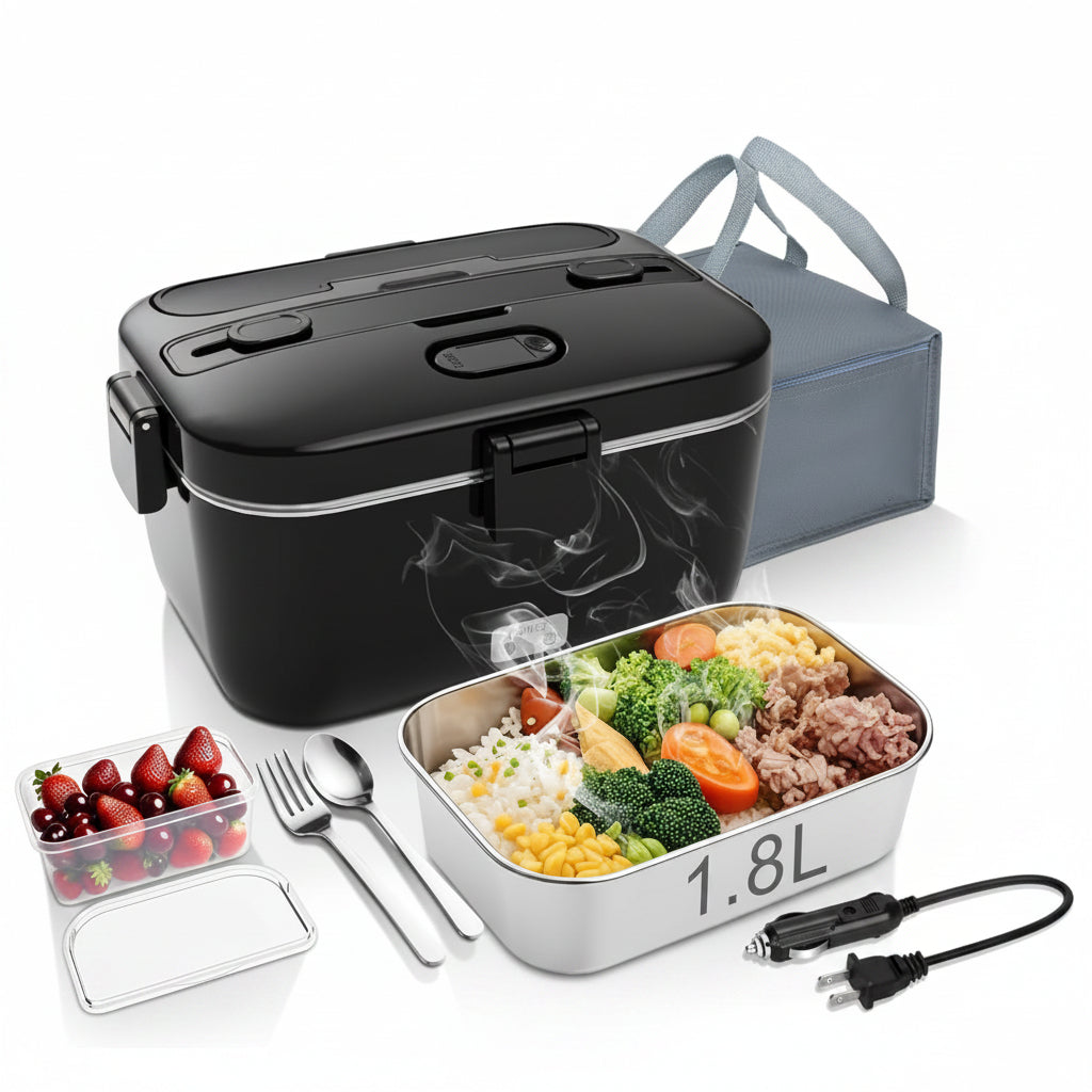 Electric lunch box with portable heating function
