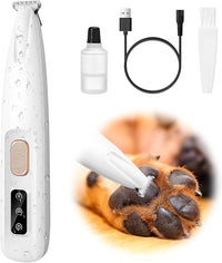 Electric pet paw hair trimmer with LED display