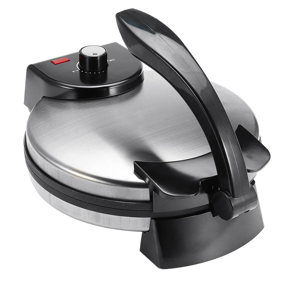 Electric roti and pancake maker with double-sided heating