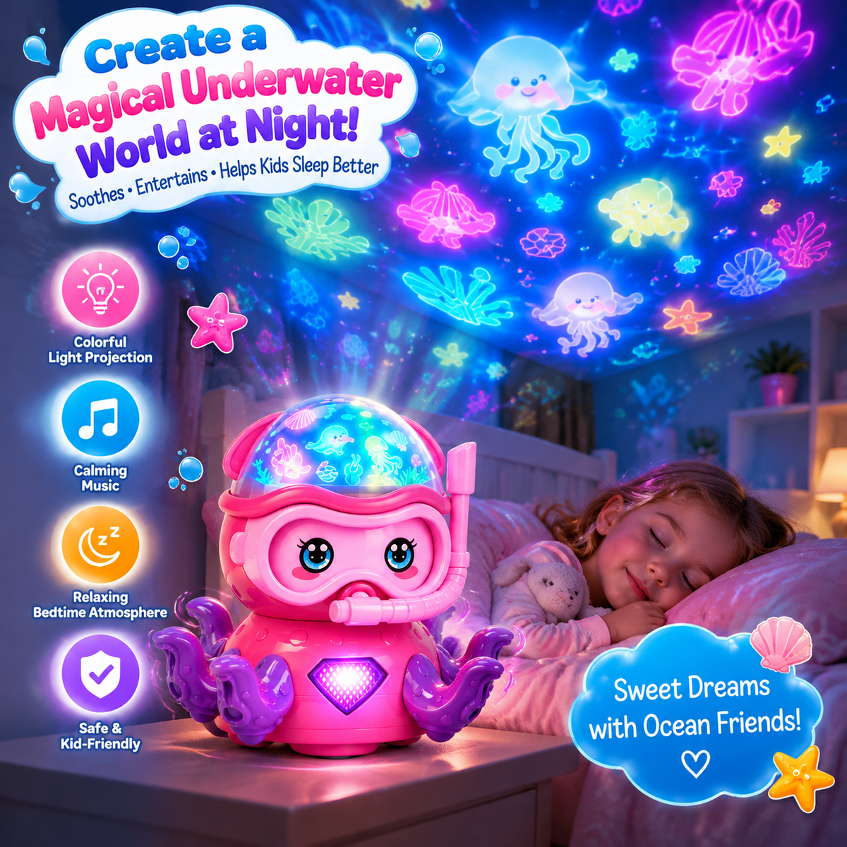 Electric sea animal toy for kids
