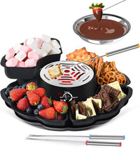 2-in-1 electric s’mores and chocolate fondue maker
