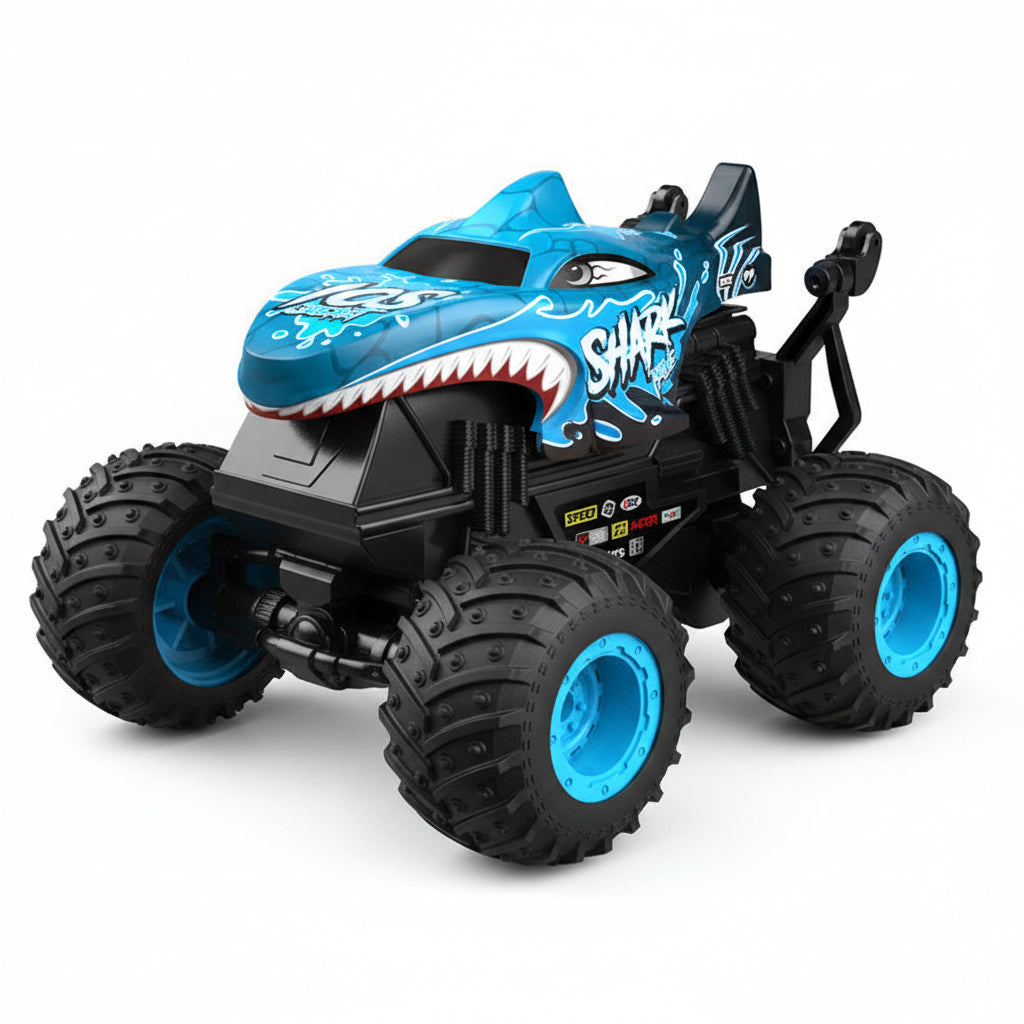 Electric stunt toy car with remote control operation