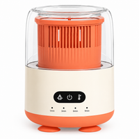 Electric baby bottle sterilizer with transparent cover and removable basket