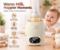 Electric newborn bottle warmer with compact countertop design