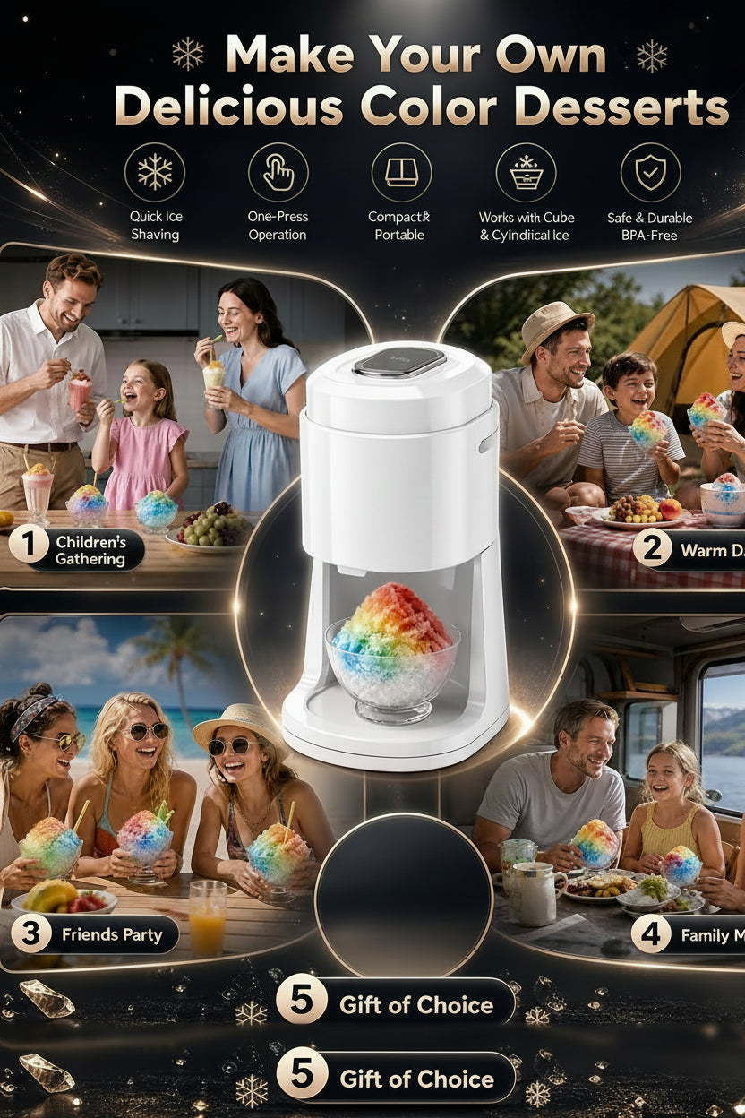 ice shaver machine for fluffy shaved ice