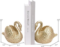 Elegant Swan Book Stoppers For Keeping Books Neatly Arranged On Shelves
