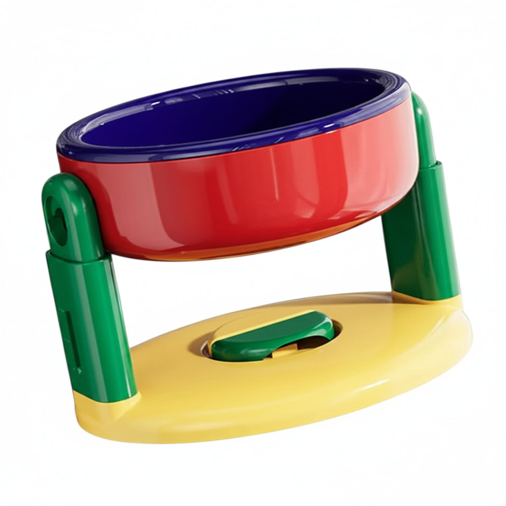 Elevated Cat Food Bowl with Adjustable Feeding Height