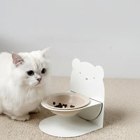 Elevated Ceramic Dog Food Bowl with Raised Base