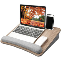 elevated laptop desk writing pad for study and work