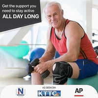 ELITE knee brace worn during exercise for ACL, meniscus, and knee pain support