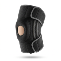 Front view of ELITE knee brace with side stabilizers and patella gel pads for men and women