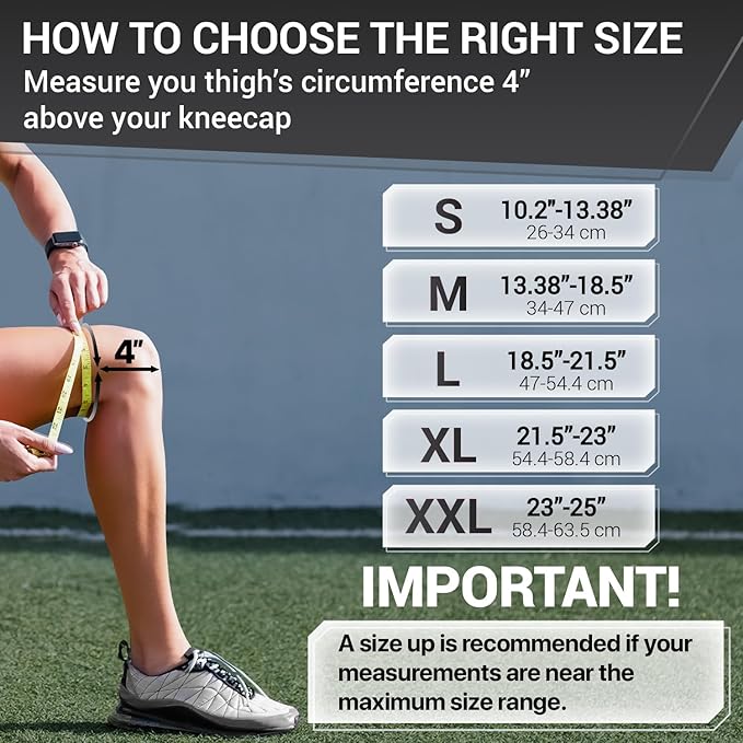 Side view of adjustable ELITE knee brace showing patella gel pad and compression support