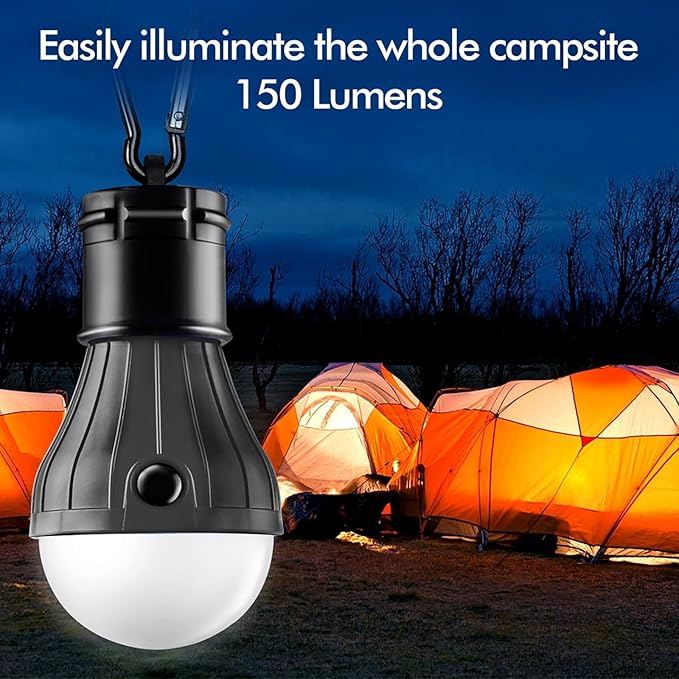 Emergency LED lantern with hurricane bulb design for camping and power outages