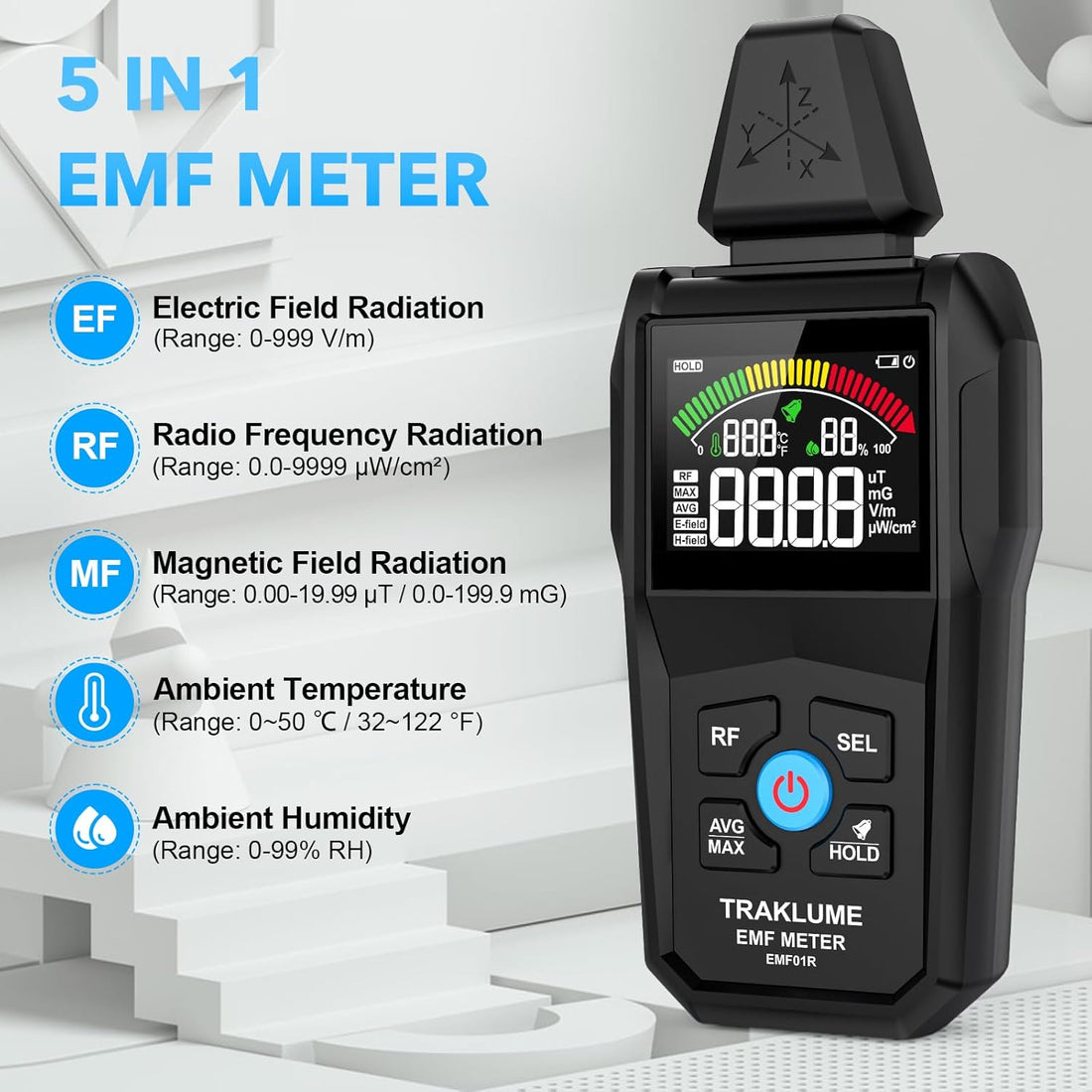 Testing Cell Phone Radiation with the 5-in-1 EMF Detector Meter