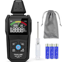 Front View of 5-in-1 EMF Detector Meter with Digital LCD Display for Radiation Monitoring