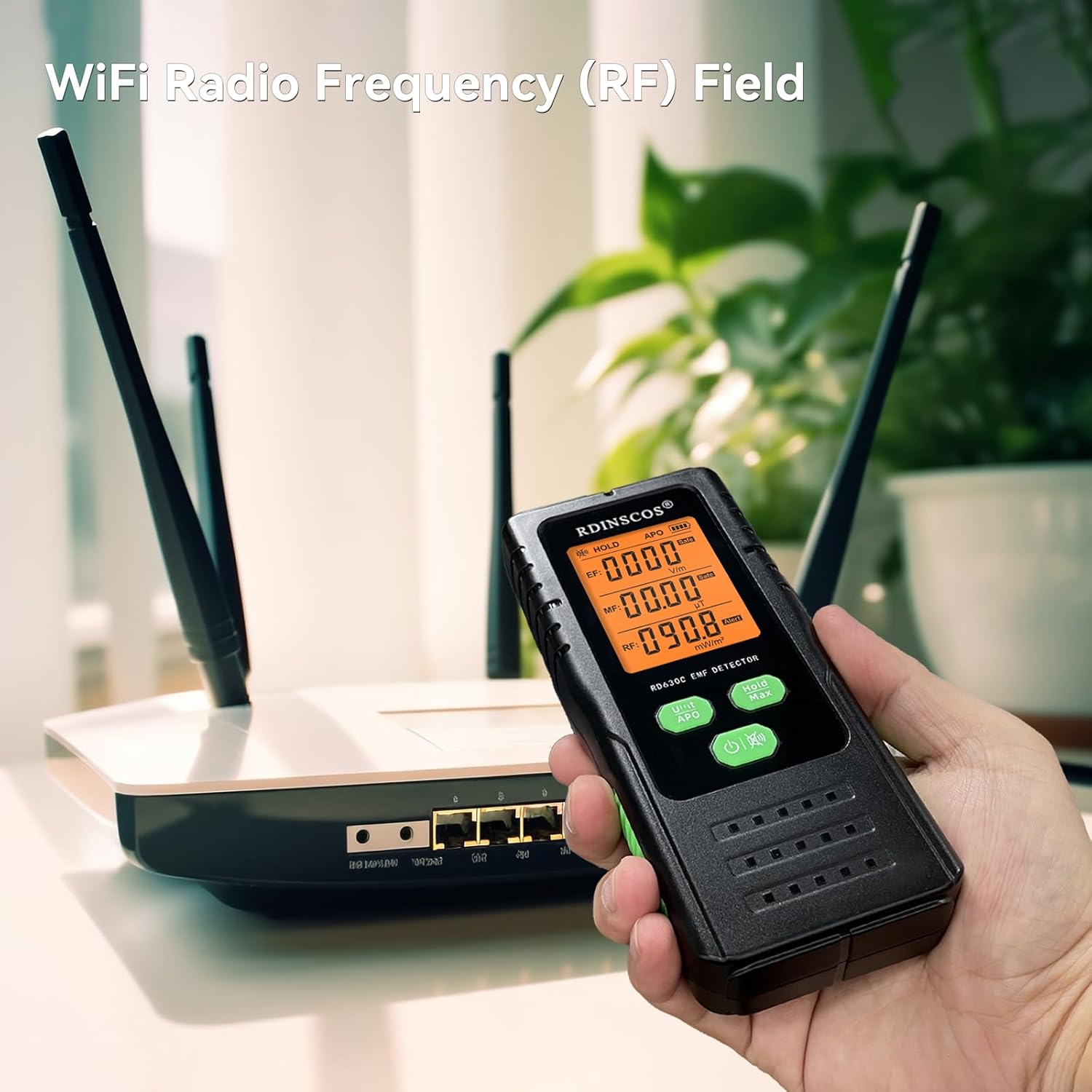 Handheld EMF Detector for Easy Use in Home and Office Environments