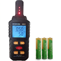 Front View of 3-in-1 EMF Meter with LCD Display and Sound & Light Alarm