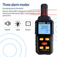 Compact and Handheld 3-in-1 EMF Meter for Easy Use in Home or Office