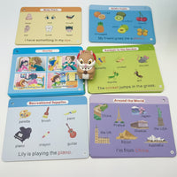 English reading machine for kids with educational learning cards