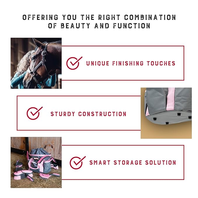 Equestrian grooming set for daily routines