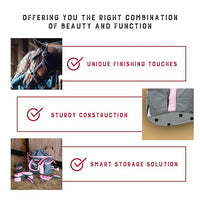 equestrian grooming tools kit for daily horse care