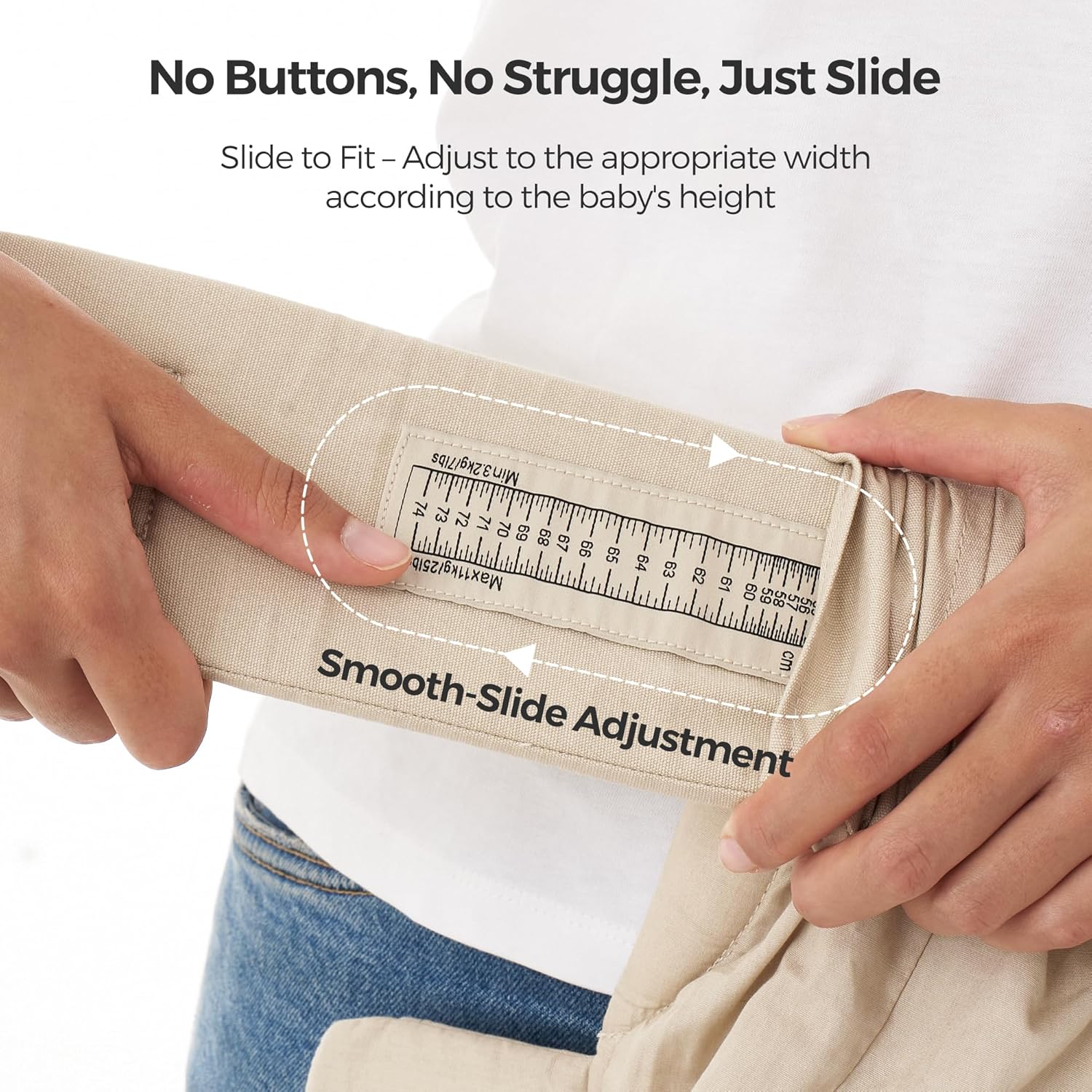 ergonomic baby carrier with cross-back support system for even weight distribution