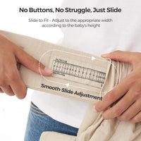 ergonomic baby carrier with cross-back support system for even weight distribution