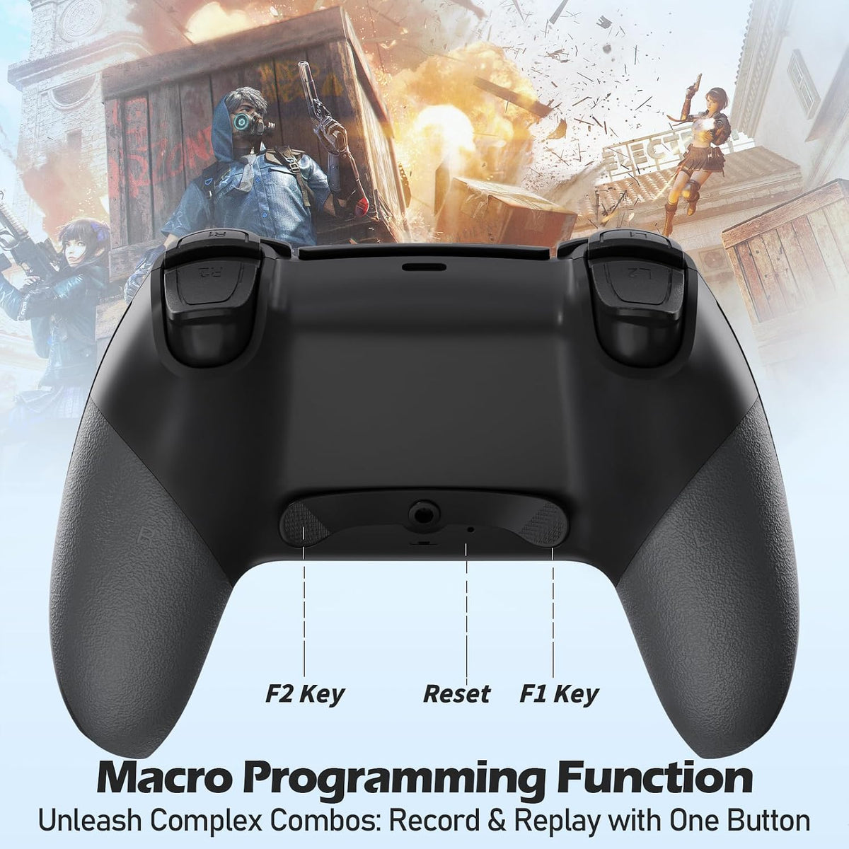 Ergonomic gamepad with comfortable grip design