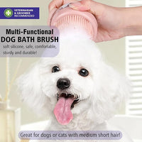 Ergonomic Handle Dog Bath Scrubber Brush for Comfortable Grooming and Bathing Sessions