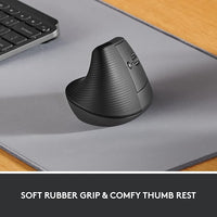 Ergonomic vertical mouse designed to reduce wrist strain