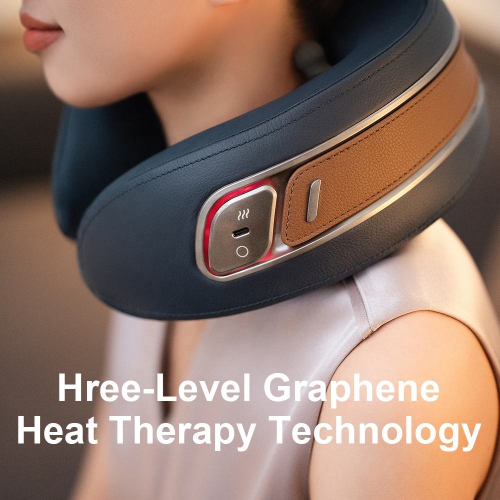 Ergonomic shoulder massager featuring adjustable arm straps