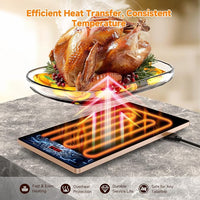 Expandable electric food warmer with modular heating panels