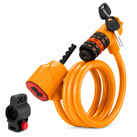 Bicycle Lock, Bike Lock, Cycling Lock, Cable Bike Lock, Combination Bike Lock, Bicycle Lock Cable, Bike Cable Lock with Five-Digit Combination and Thick Steel Cable