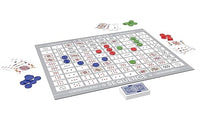 Family board game SEQUENCE with cards and chips for fun