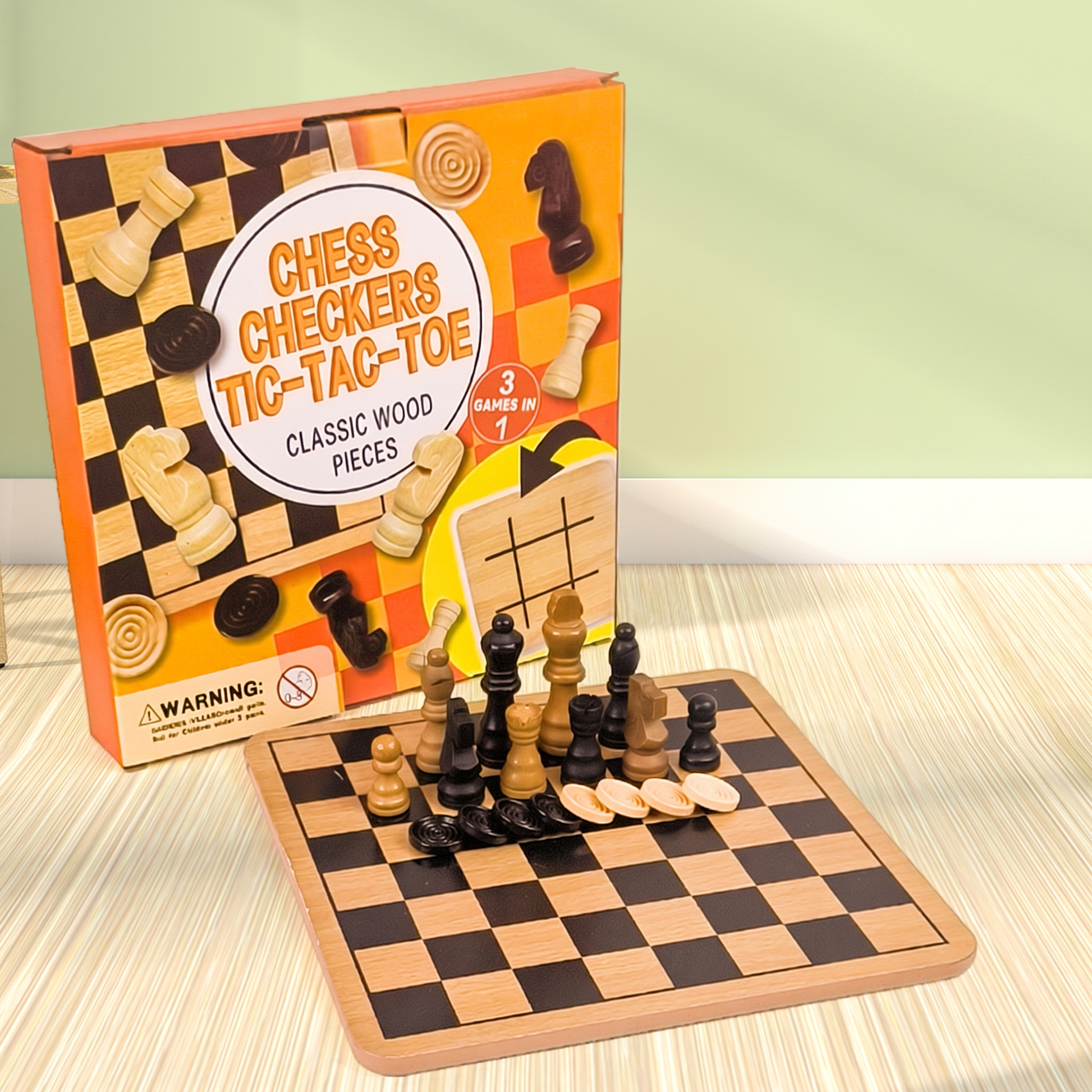 Family Board Game Set for Kids and Adults Ages 8+