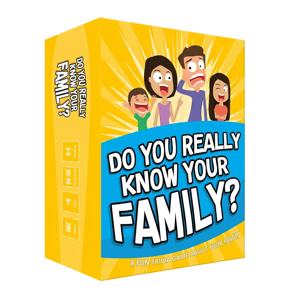 Family conversation card game bonding activity