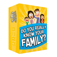 Family conversation card game bonding activity