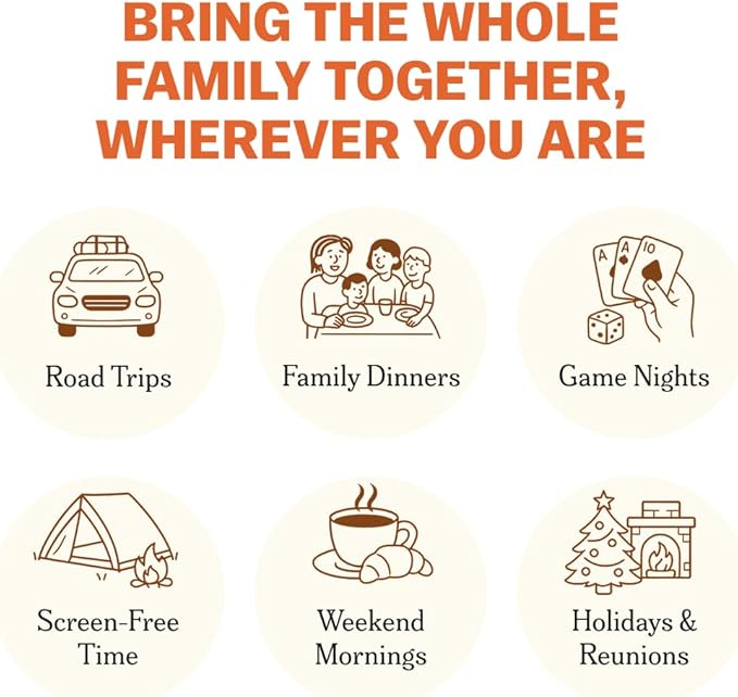 Family dinner conversation cards for bonding time