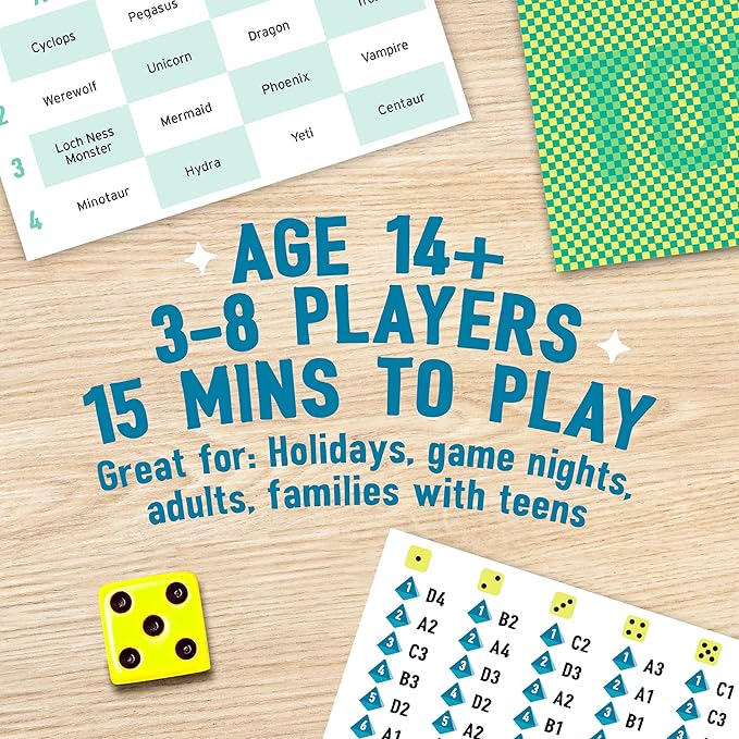 Family fun board game The Chameleon for 2-8 players