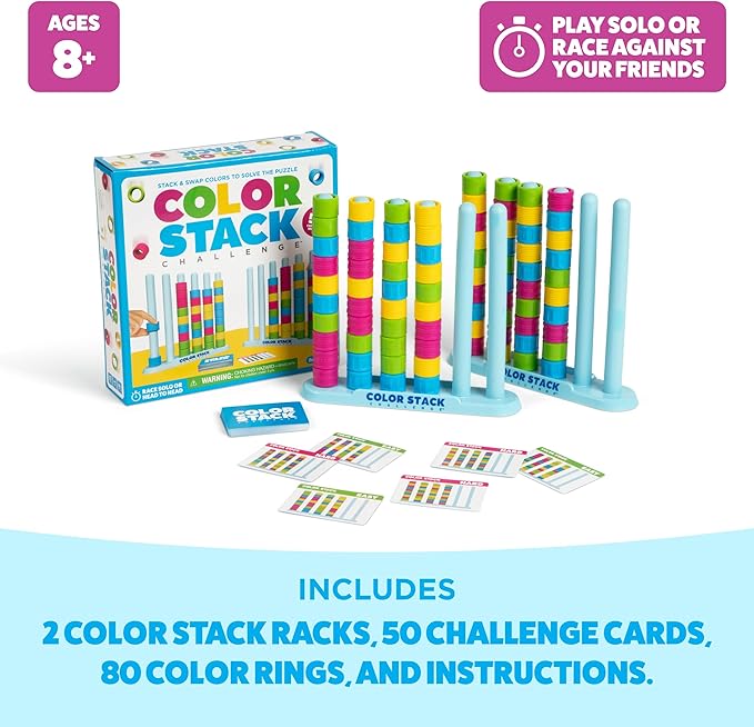 Family game Color Stack Challenge for fun nights