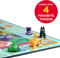 Family game night with Monopoly Junior board game