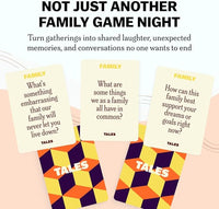Family game night prompt cards for meaningful connection