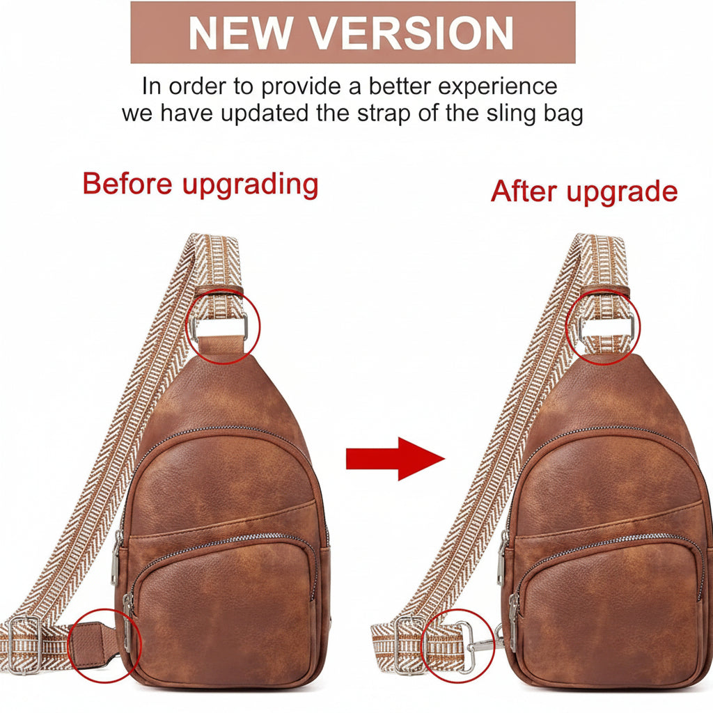 Fanny pack style sling bag for women, worn around waist or chest
