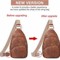 Fanny pack style sling bag for women, worn around waist or chest