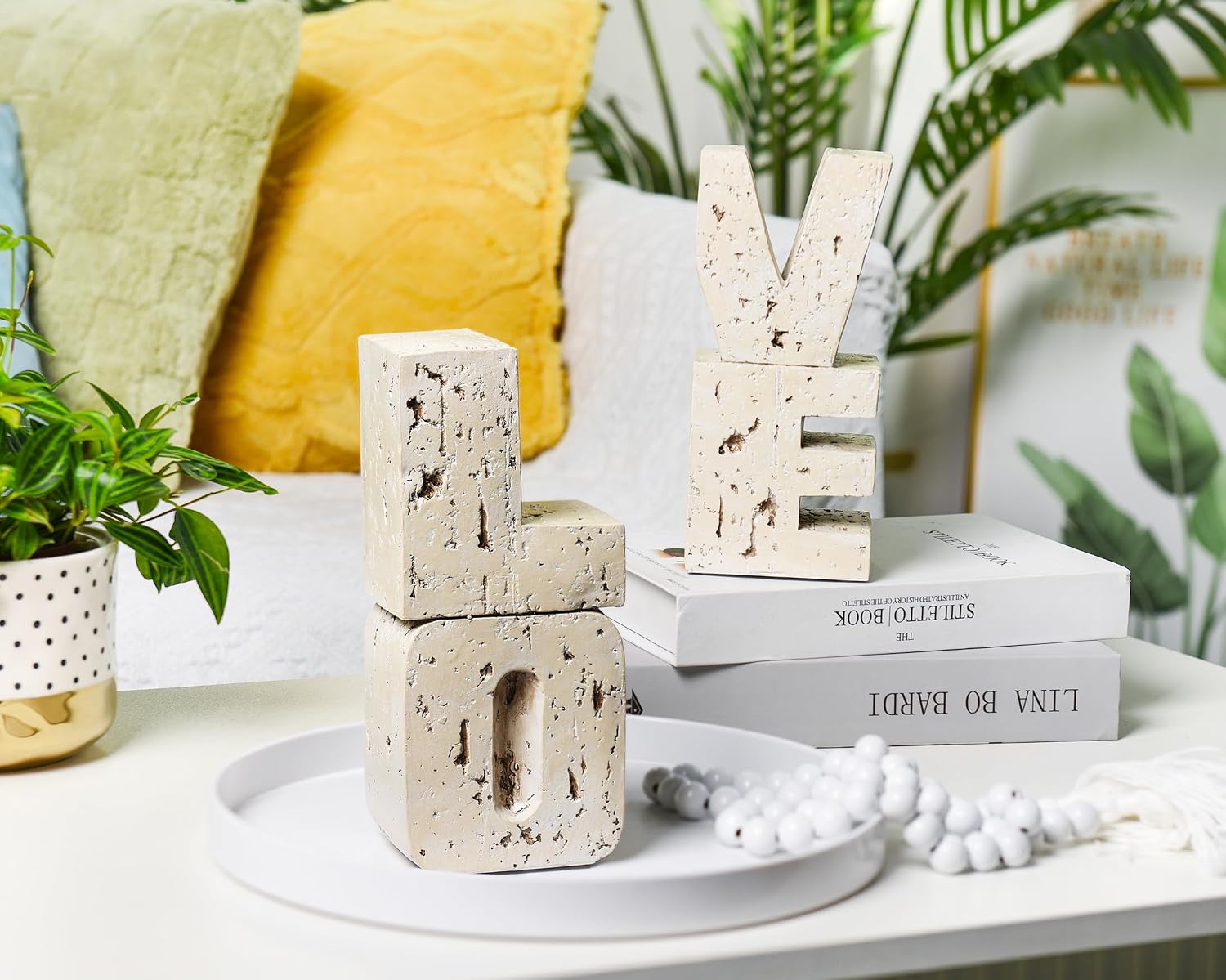 Farmhouse Style Book Holder Set For Bookshelf And Desk Decoration