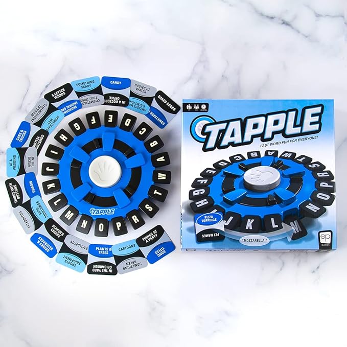 fast-paced TAPPLE word game for 2-8 players