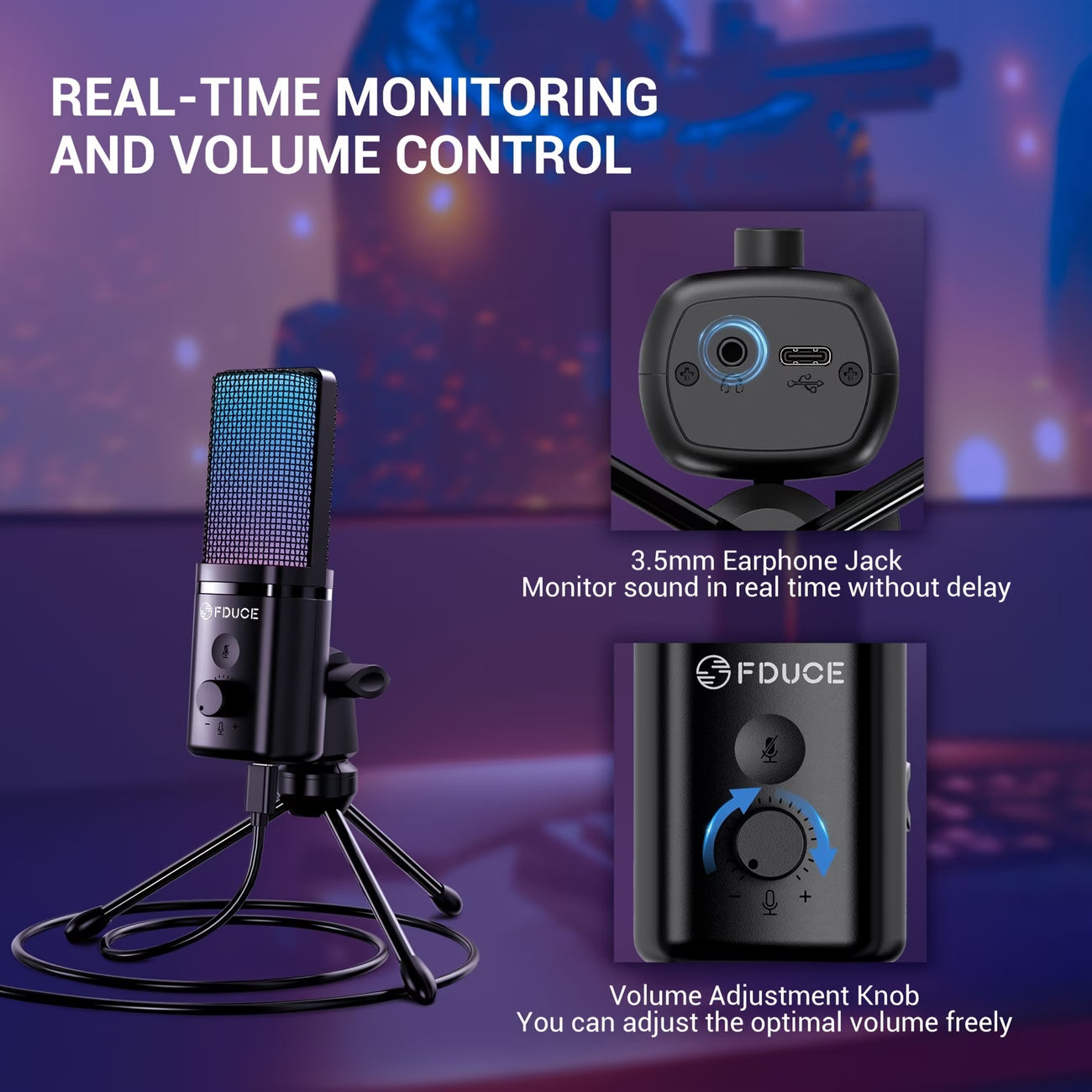 microphone RGB lighting effects