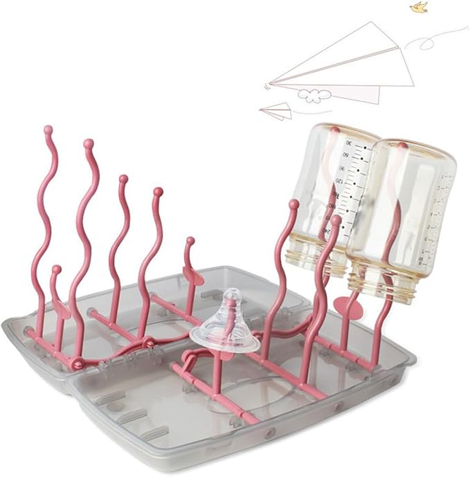 Drying organizer for bottles nipples caps and feeding accessories