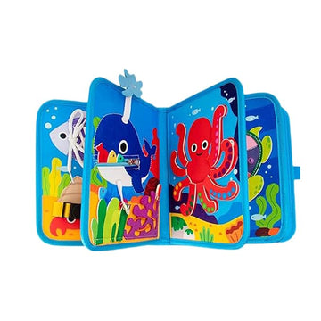 Felt busy board sensory toy for infants and toddlers