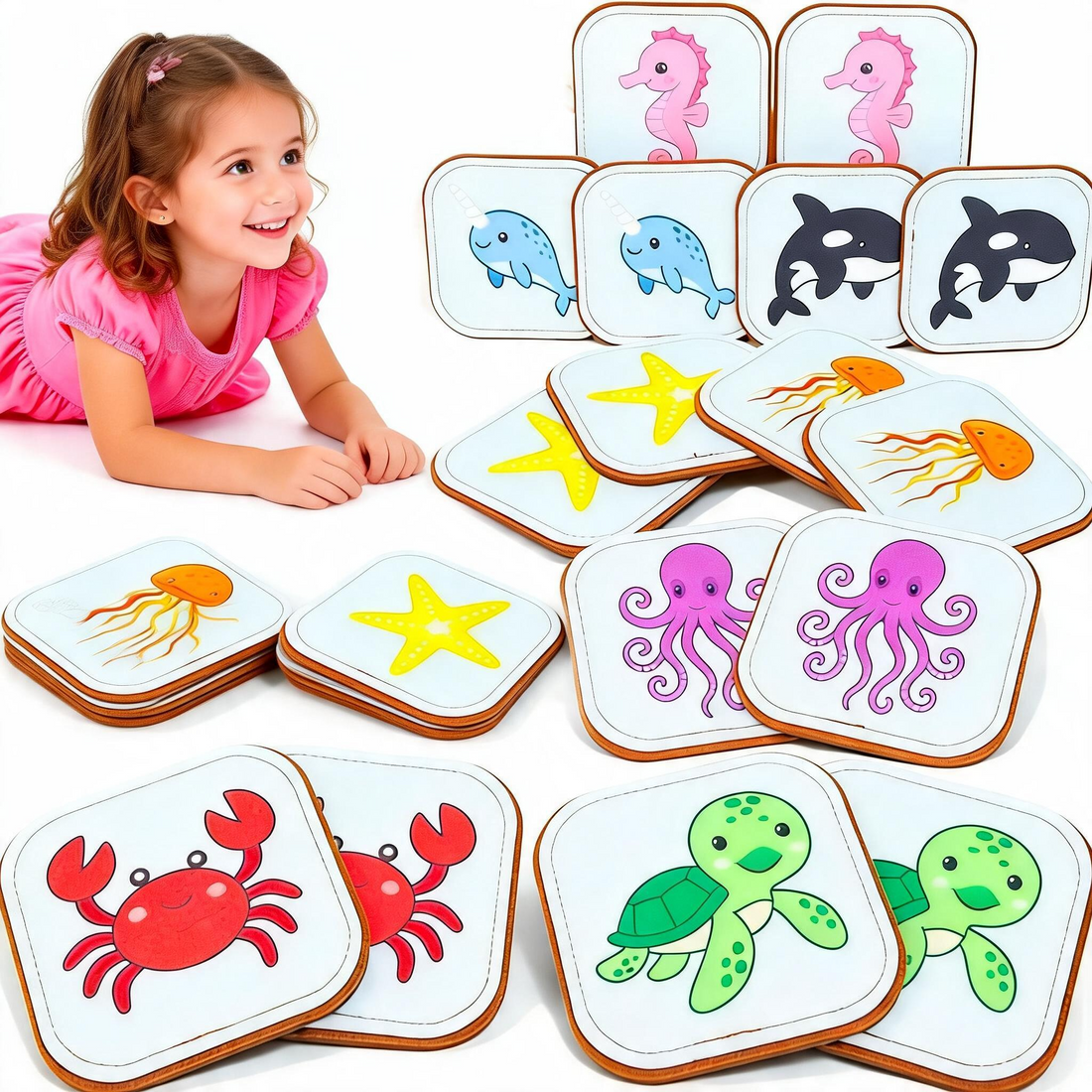 Felt learning board matching game for kids early education